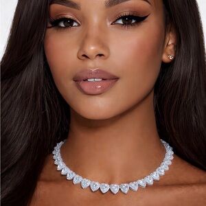 Silver Heart Necklace 16inch